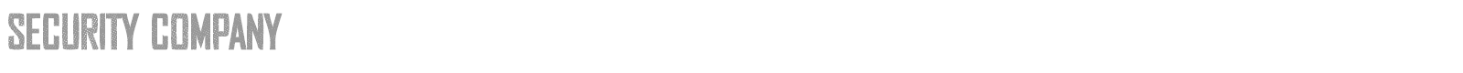 Security Company font preview